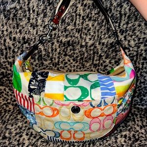 Beautiful Coach Patchwork Shoulder Bag ✨